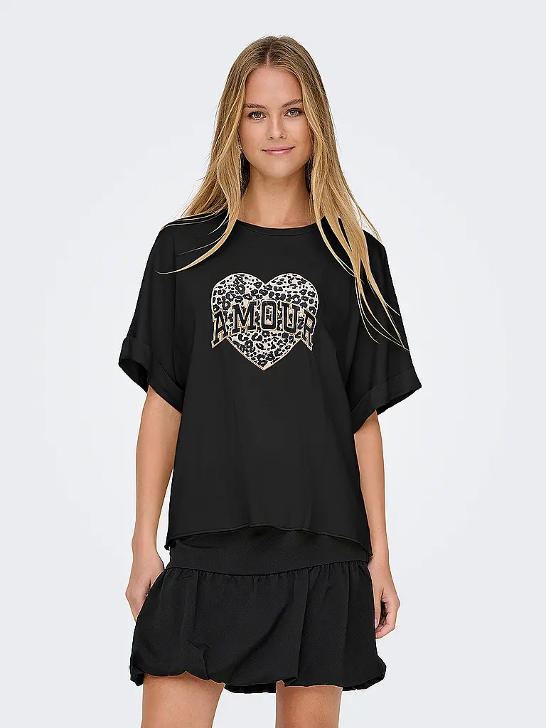 ONLY | T-Shirt ONLLUCY  | Schwarz