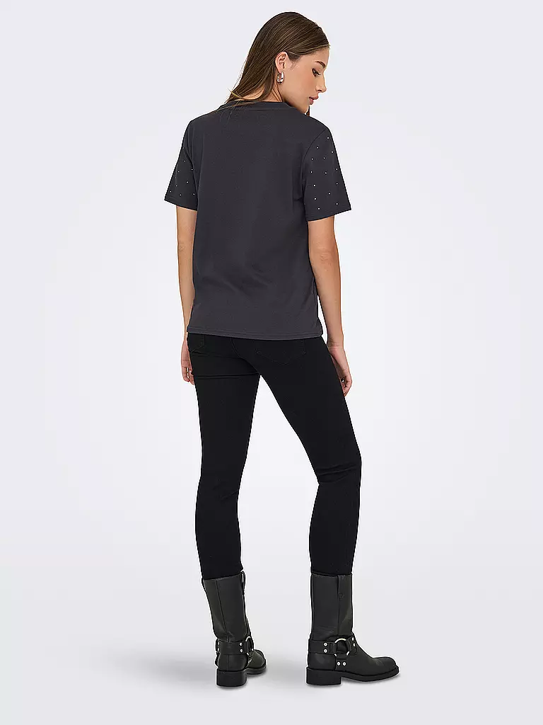 ONLY | T-Shirt ONLMONJA | grau