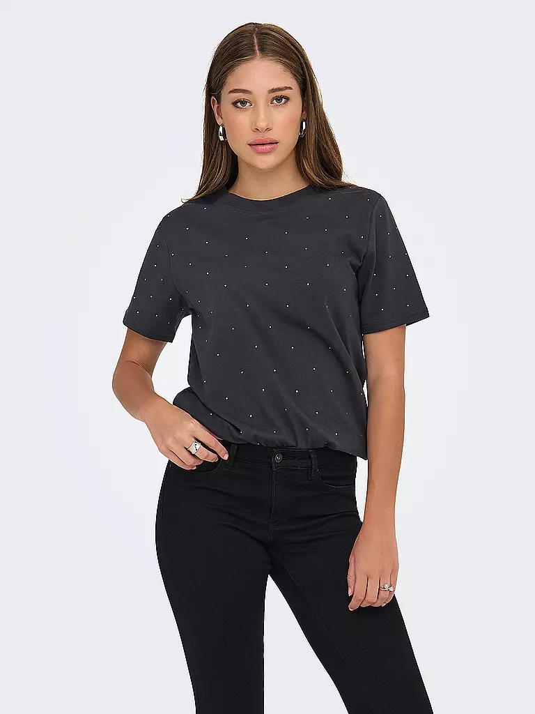 ONLY | T-Shirt ONLMONJA | grau