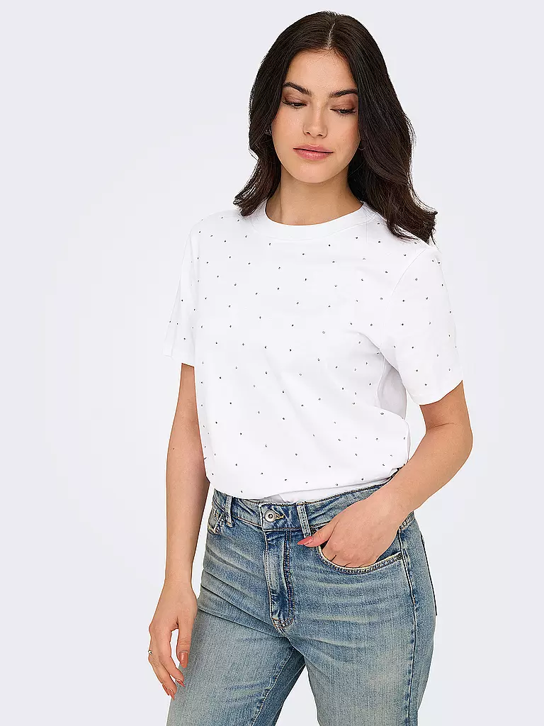 ONLY | T-Shirt ONLMONJA | weiss