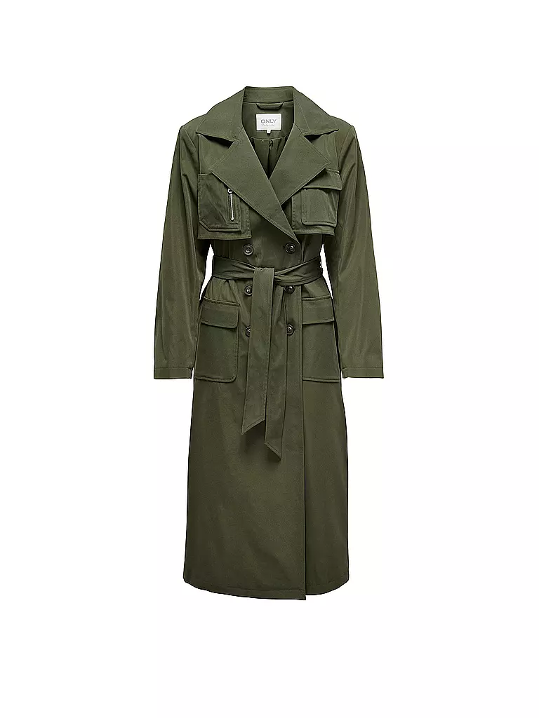 ONLY | Trenchcoat ONLKASTANJE  | olive