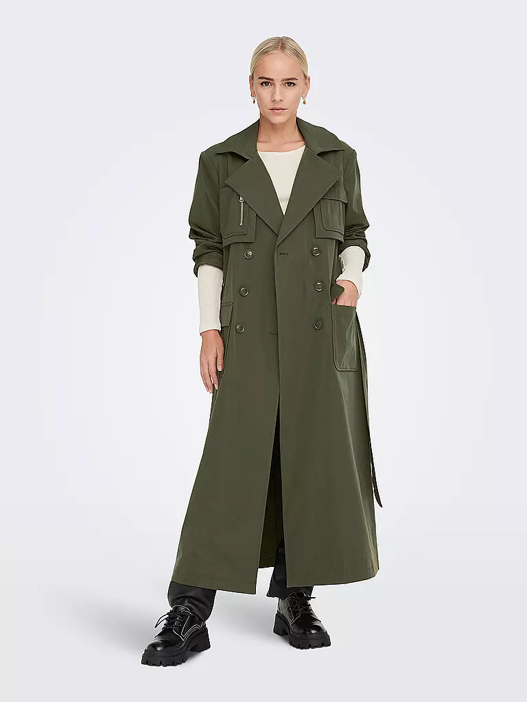 ONLY | Trenchcoat ONLKASTANJE  | olive