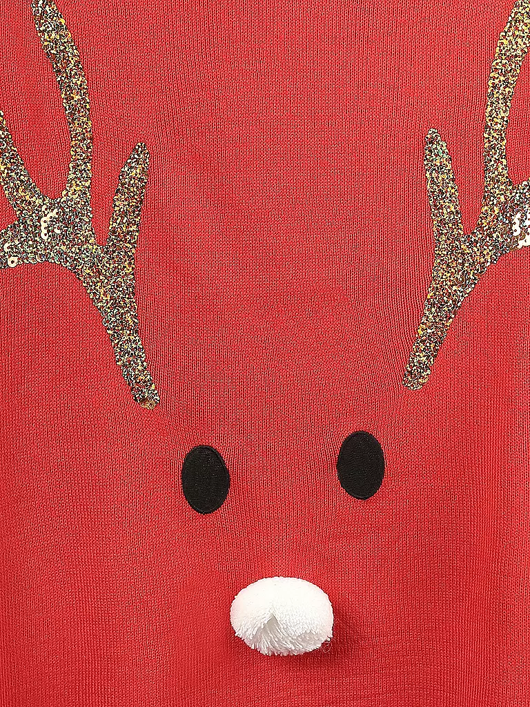 ONLY | Weihnachts Pullover ONLXMAS REINDEER | rot