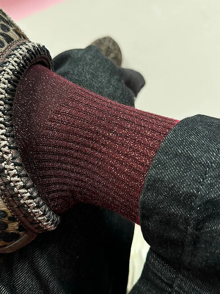 OOLEY | Socken ELECTRA LUNGO chilli red | Rot