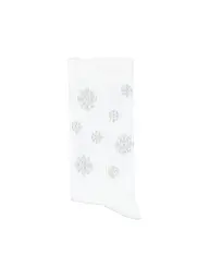 OOLEY | Socken Socken ICON XMAS snowflake | Weiss