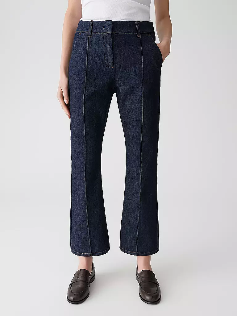 OPUS PANTS | Hose Flared Fit 7/8 LUANE | dunkelblau