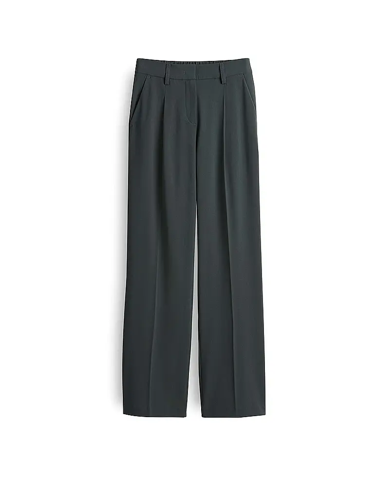 OPUS PANTS | Hose Flared Fit MOIRA | Dunkelgrün