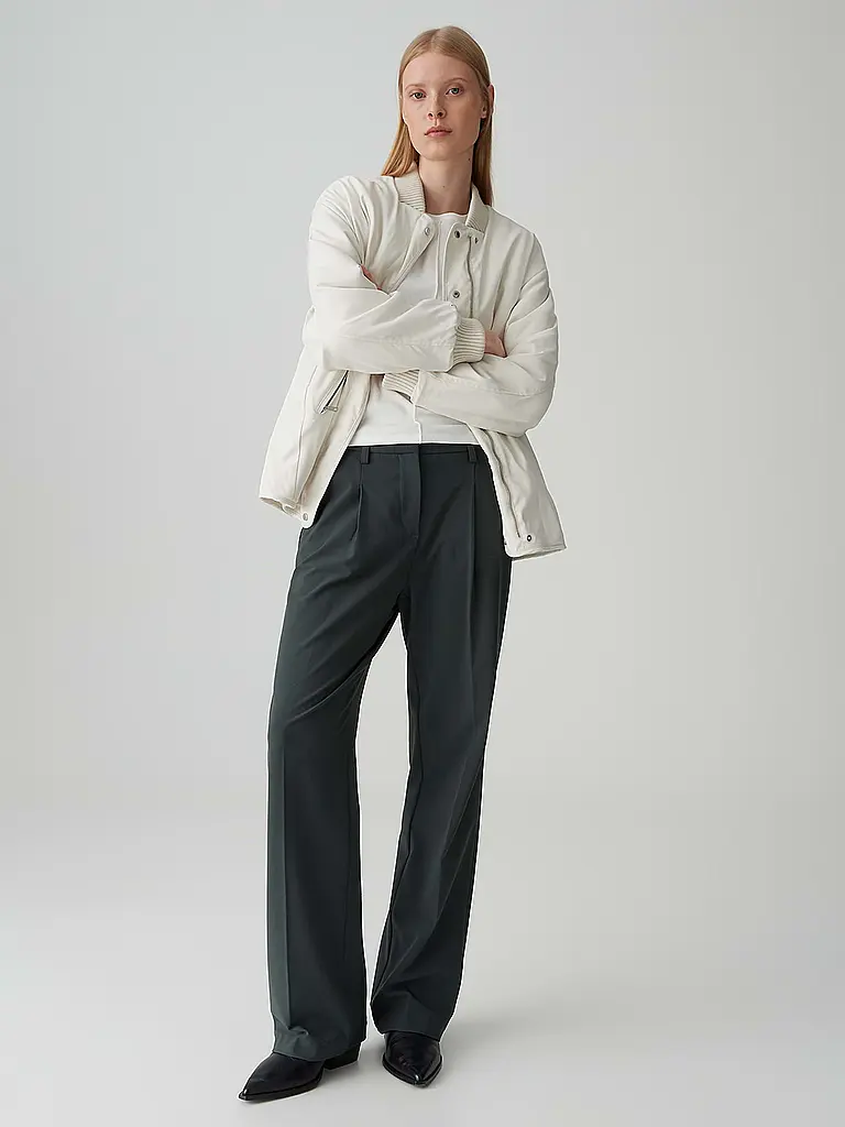 OPUS PANTS | Hose Flared Fit MOIRA | Dunkelgrün