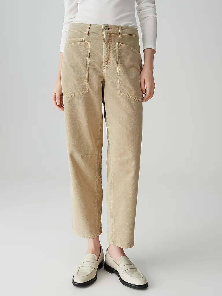 OPUS PANTS | Jeans Barrel Fit MELLY BREEZE | Beige