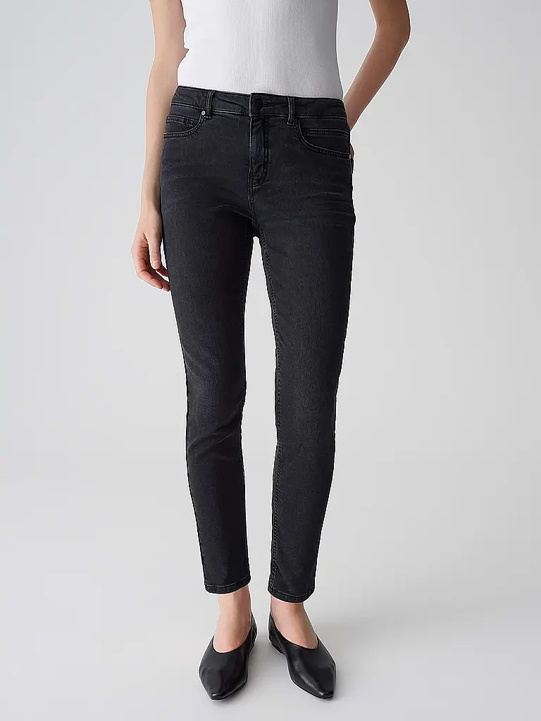 OPUS PANTS | Jeans Skinny Fit 7/8 ENJA EASE | schwarz