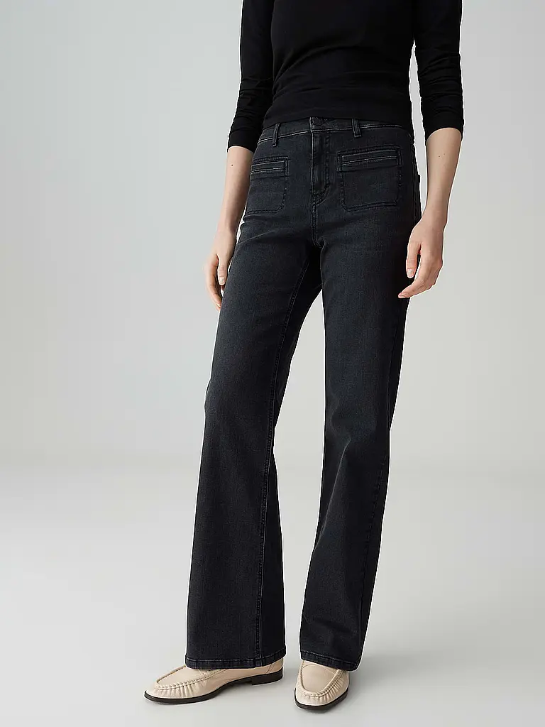 OPUS PANTS | Jeans Wide Leg MELLY FRESH | Schwarz