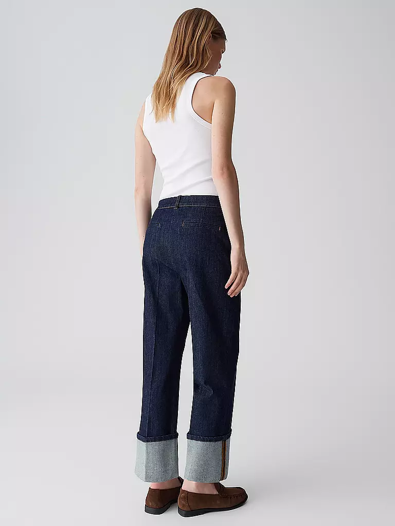 OPUS PANTS | Jeans Wide Leg MOIRA CLEAN | dunkelblau
