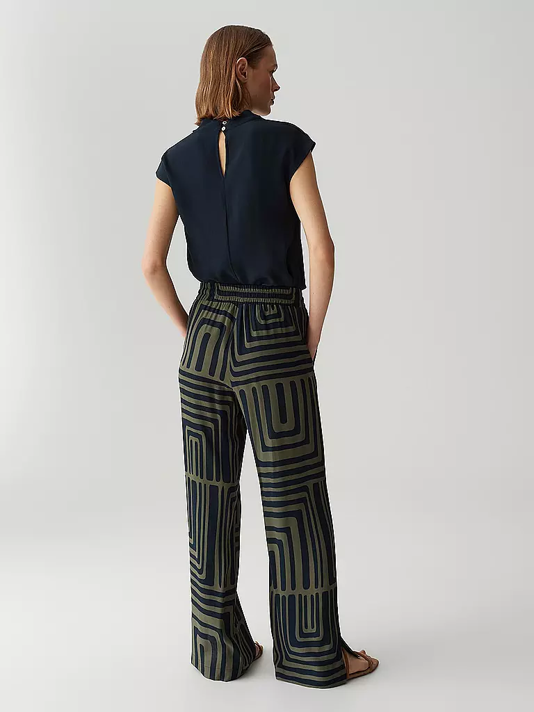 OPUS PANTS | Marlenehose MALOTTA ABSTRACT | beige