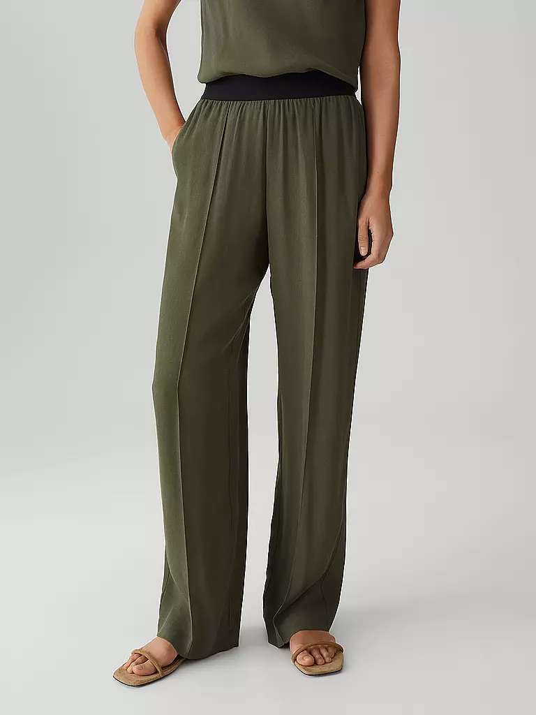 OPUS PANTS | Marlenehose MALOTTA SUMMER | olive