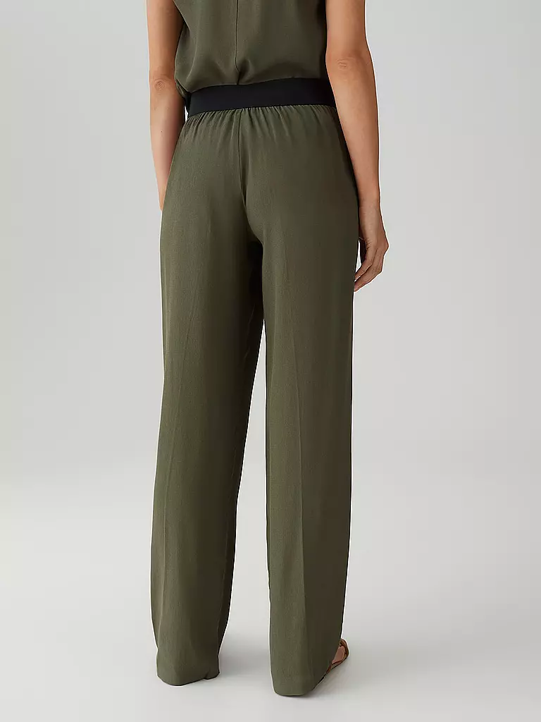 OPUS PANTS | Marlenehose MALOTTA SUMMER | schwarz