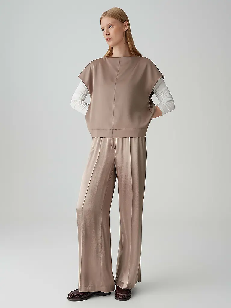 OPUS PANTS | Marlenehose MUCIA SHINE | Beige