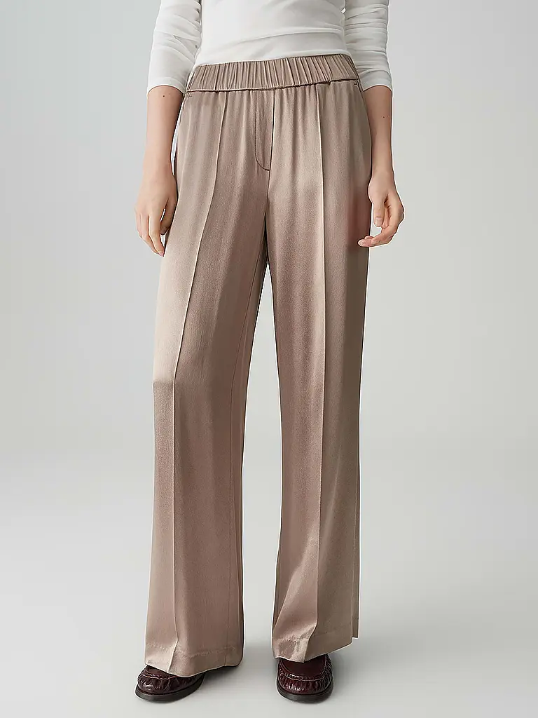 OPUS PANTS | Marlenehose MUCIA SHINE | Beige