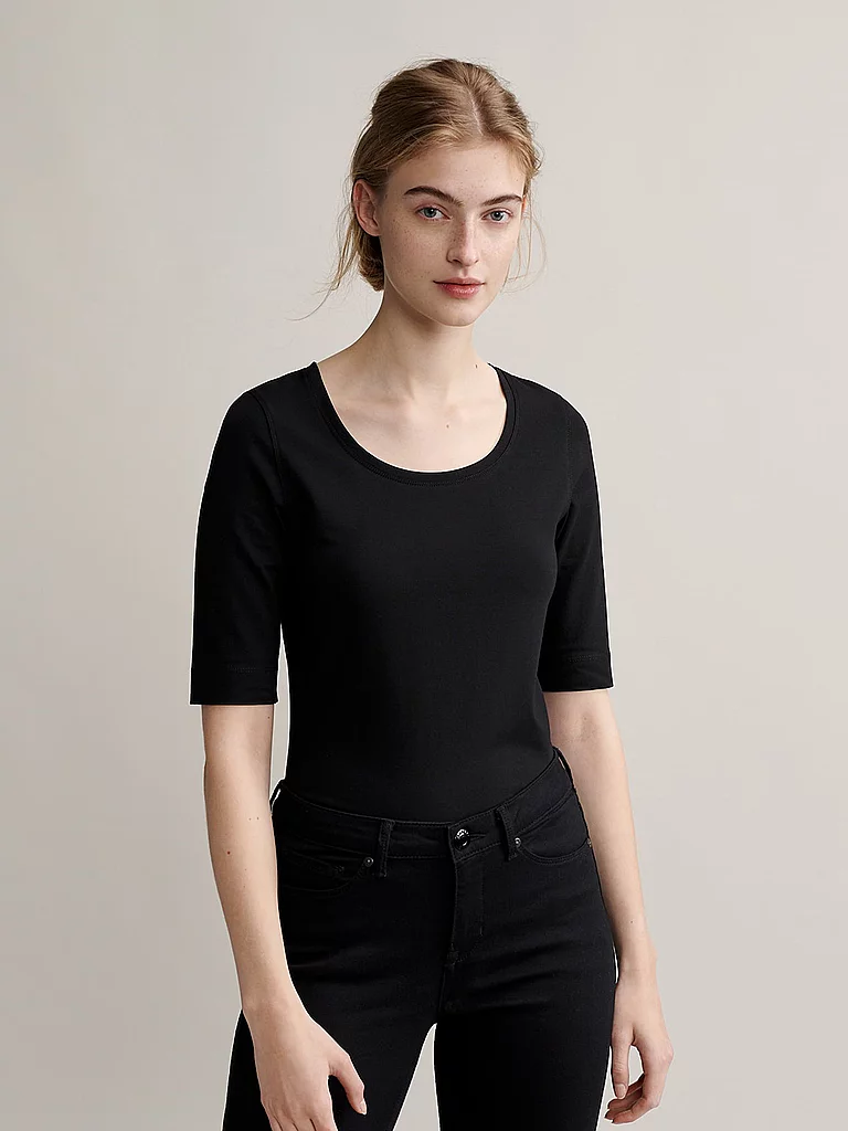 OPUS Basic T-Shirt Daily F schwarz   44 damen 2