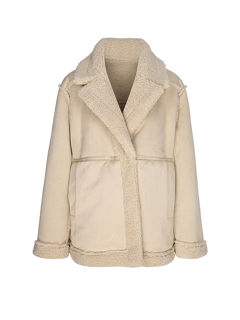 Wendejacke in Felloptik HENOLA beige 40 damen