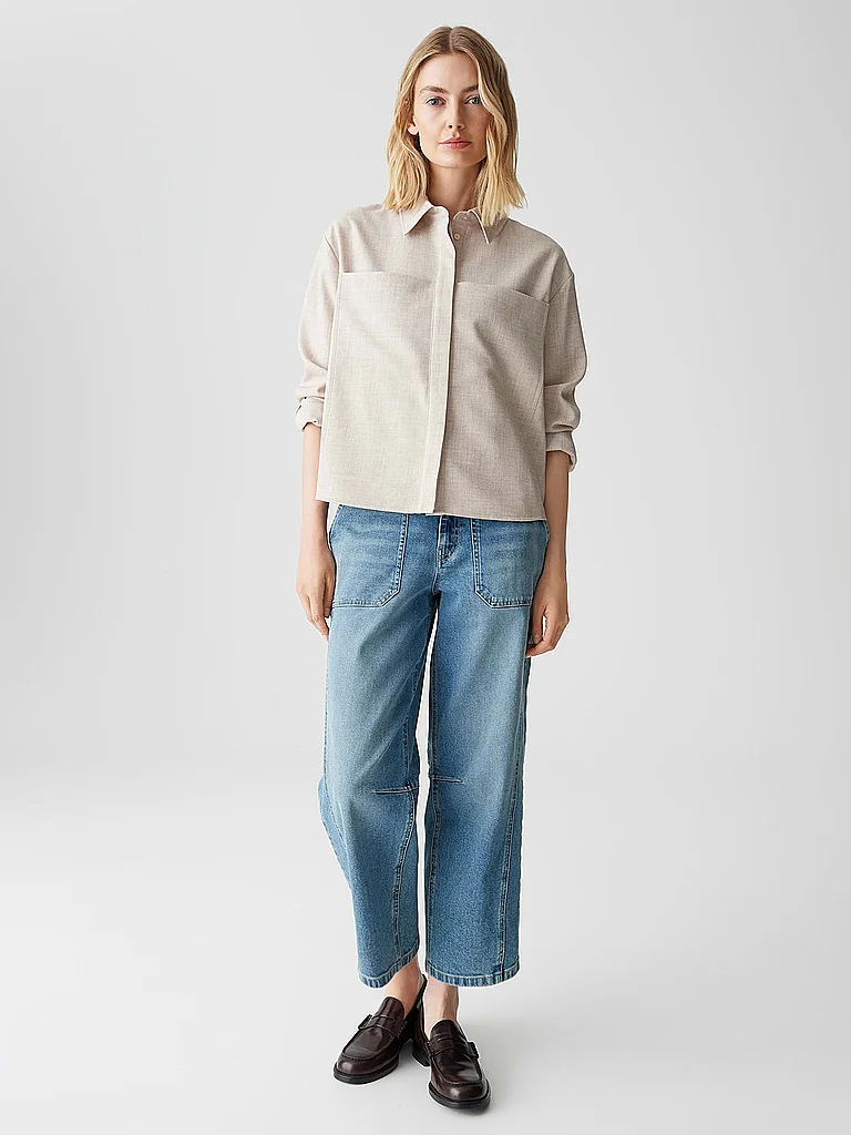 Opus Felange Women's Shirt Blouse Beige 40 2