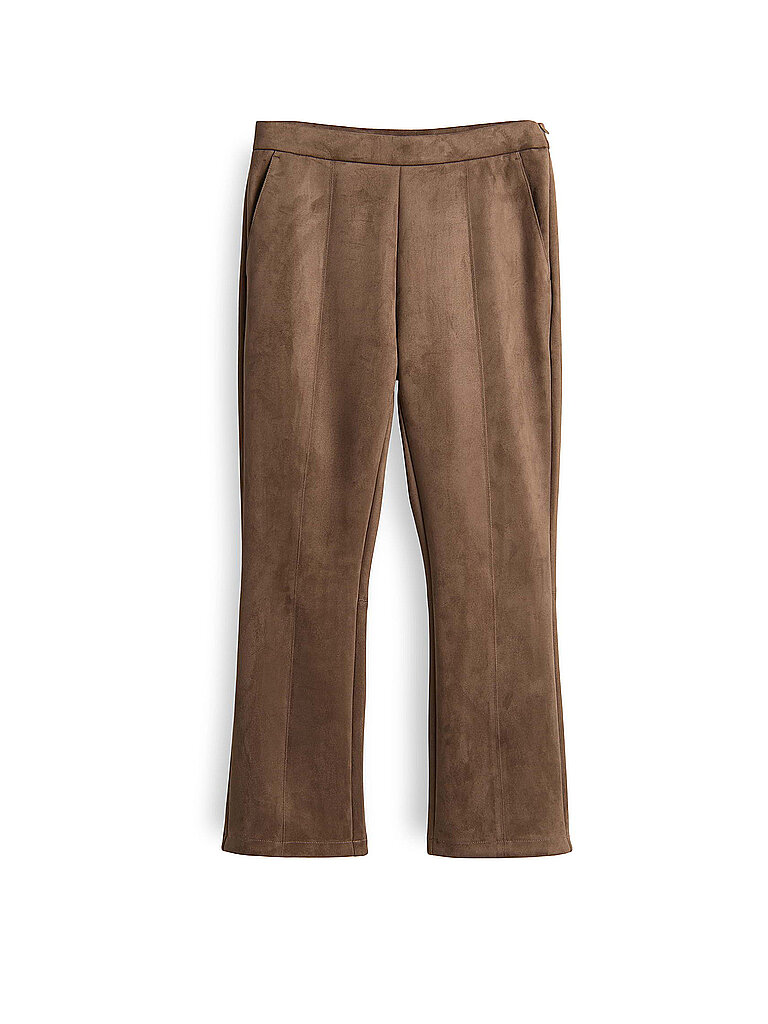 OPUS Hose in Lederoptik ELVINA COZY braun | 40