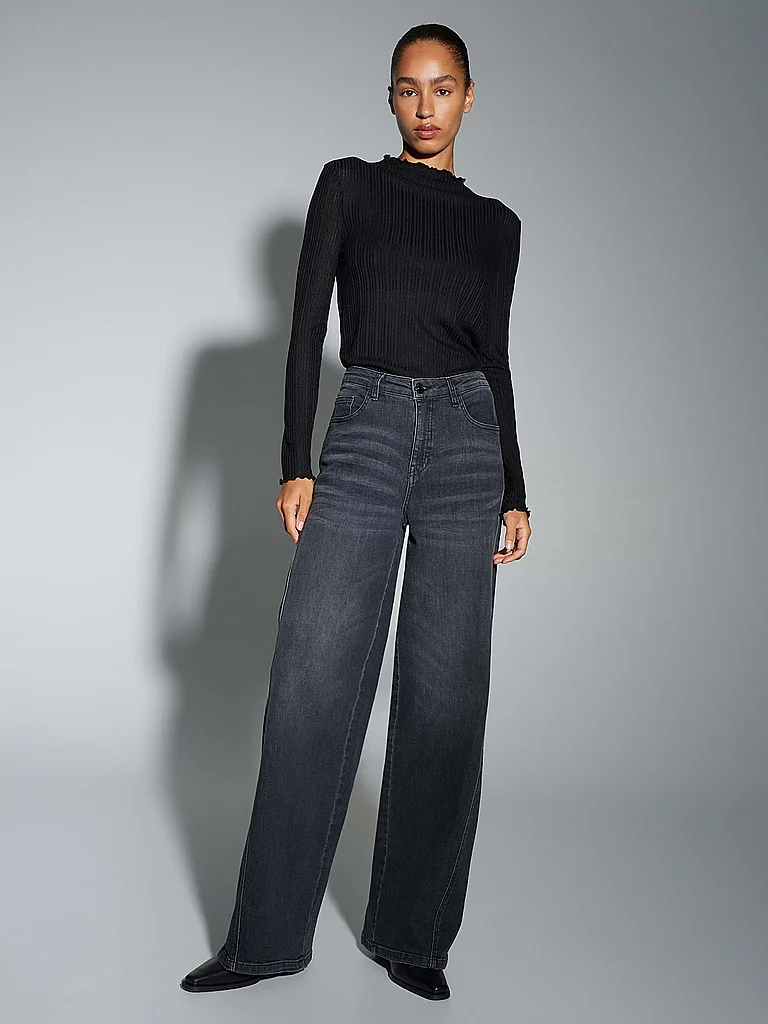 OPUS Jeans Flared Fit MIVA COSMIC grau   42/L32 damen 2