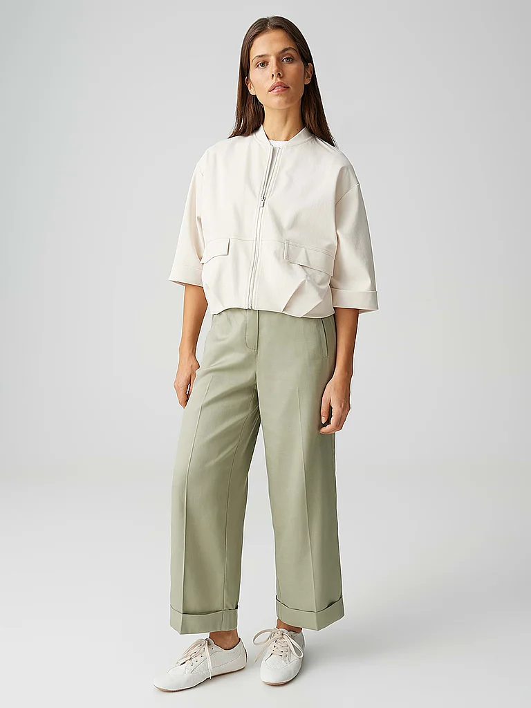 OPUS Marlenehose MEERI BLOOM olive   36 damen 2