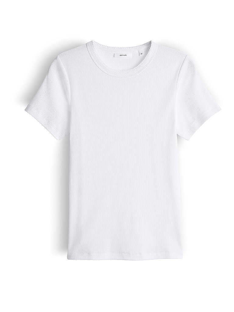 T-Shirt SAMUNA SCALLOP weiss 42 damen