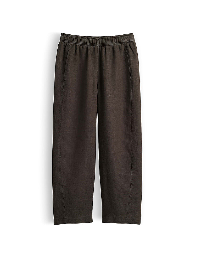 Leinenhose MYHA LINEN dunkelgrün 42 damen