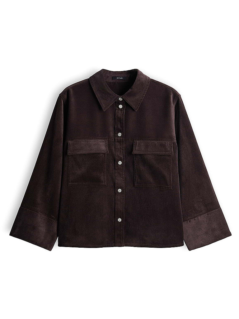 OPUS Hemdbluse FERRELL braun | 40