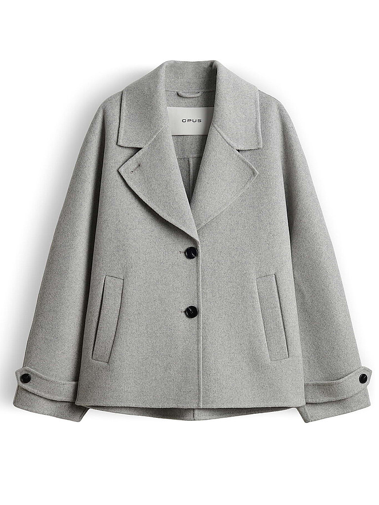 OPUS Wolljacke HELAIA hellgrau | 38