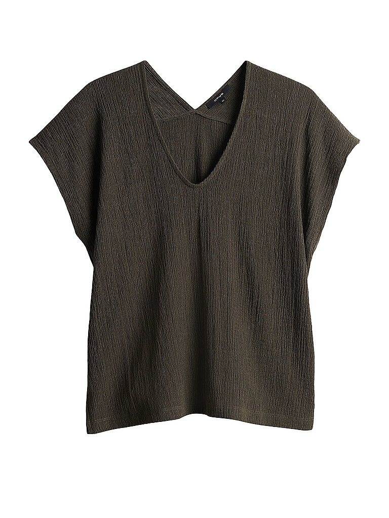 T-Shirt SIRUKUS STRUCTURE dunkelgrün 40 damen