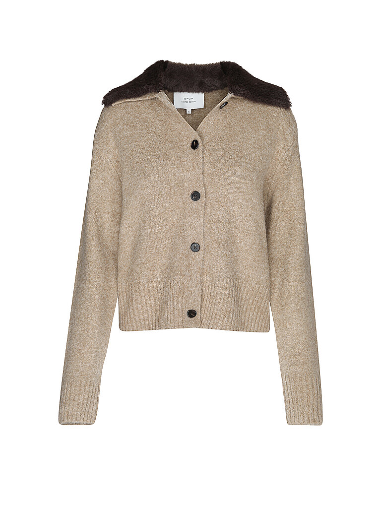 OPUS Strickjacke DOFUR hellbraun | 38