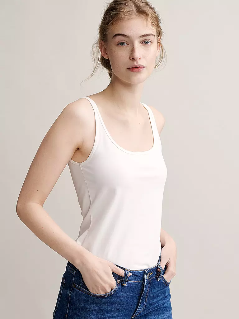 OPUS | Basic Top "Daily A" | weiss