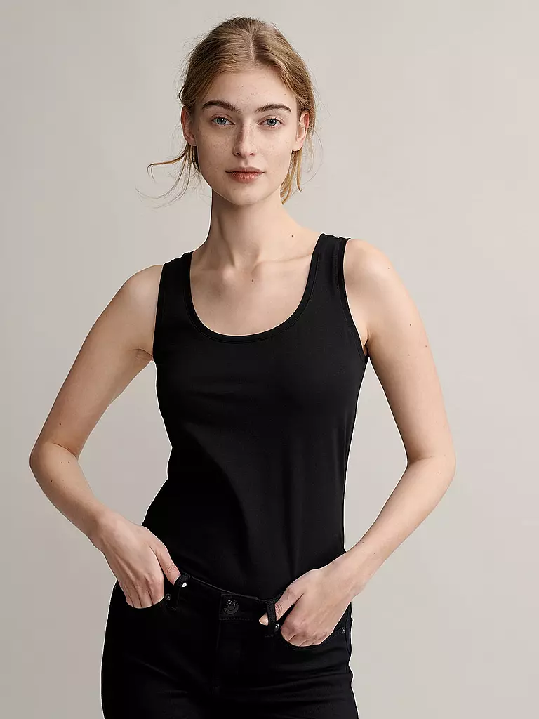 OPUS | Basic Top "Daily E" | schwarz