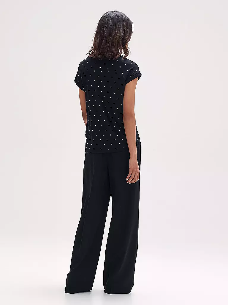 OPUS | Bluse SANDI DOTSY | schwarz