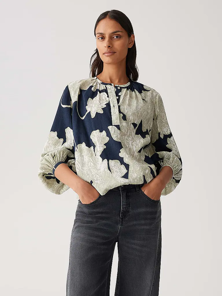 OPUS | Blusenshirt FICONA ANALOGUE | dunkelblau