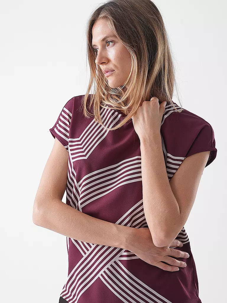 OPUS | Blusenshirt SABETHI PRINT | dunkelblau