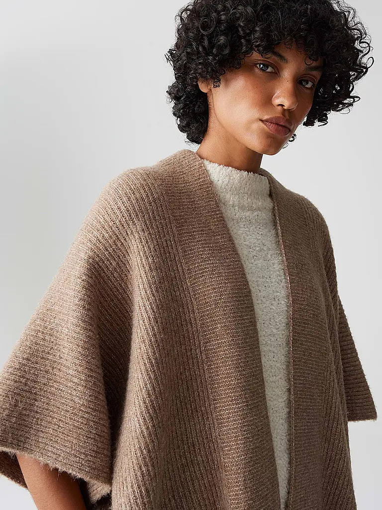 OPUS | Cape - Poncho ABLANKI CAPE | Braun