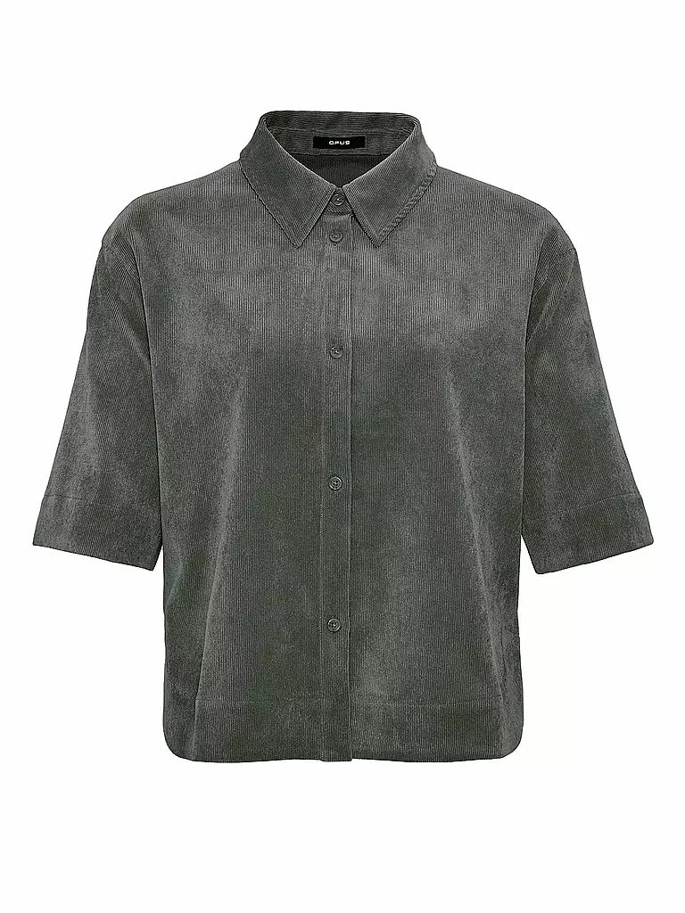 OPUS | Cordbluse FEPPA | dunkelgrün