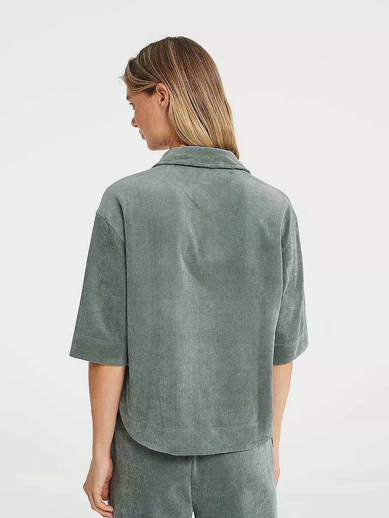OPUS | Cordbluse FEPPA | dunkelgrün