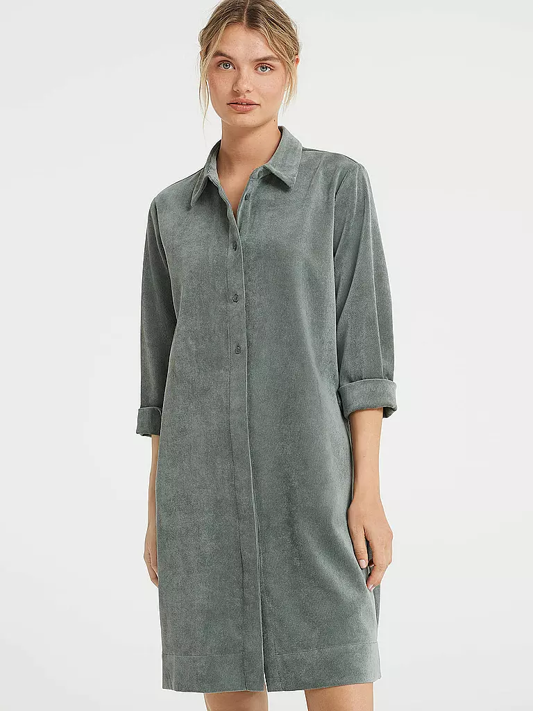 OPUS | Cordkleid WEDELIA | dunkelgrün