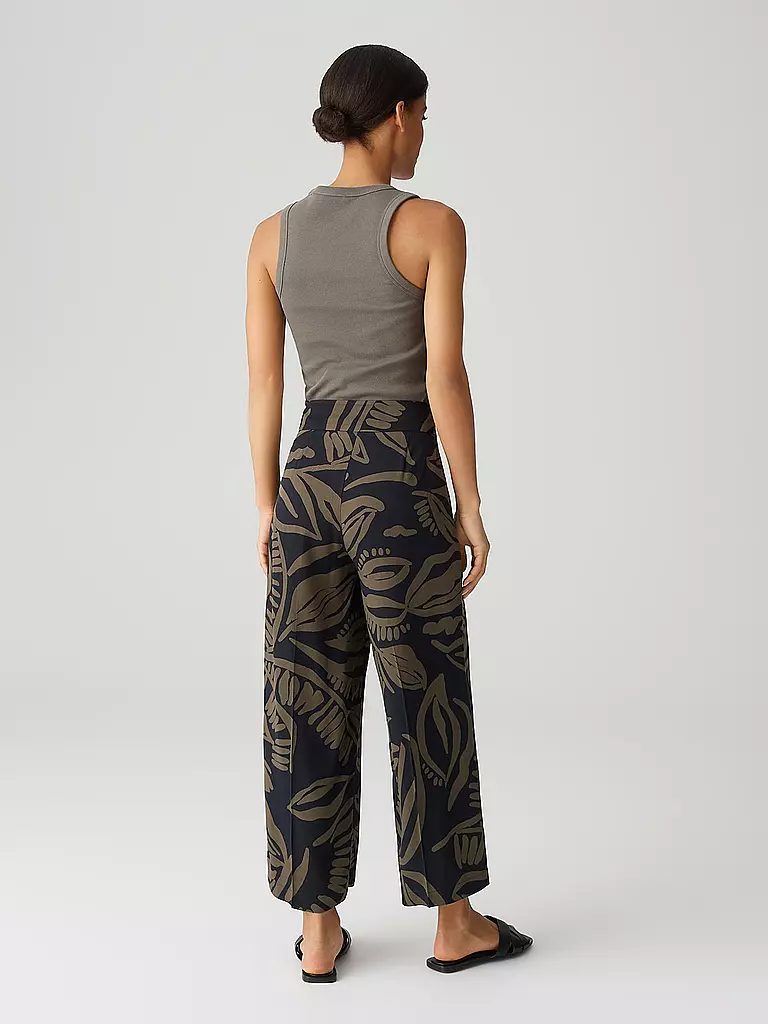 OPUS | Culotte MISHA TROPICAL | dunkelblau