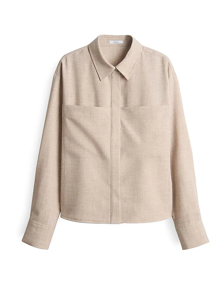 OPUS | Hemdbluse FELANGE | Beige