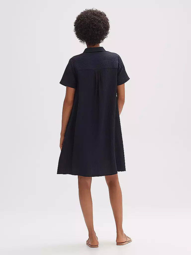 OPUS | Hemdblusenkleid WETINA | dunkelblau