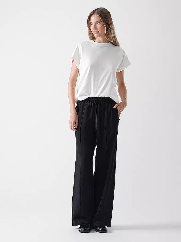 OPUS | Hose MALOTTA NATURAL | schwarz