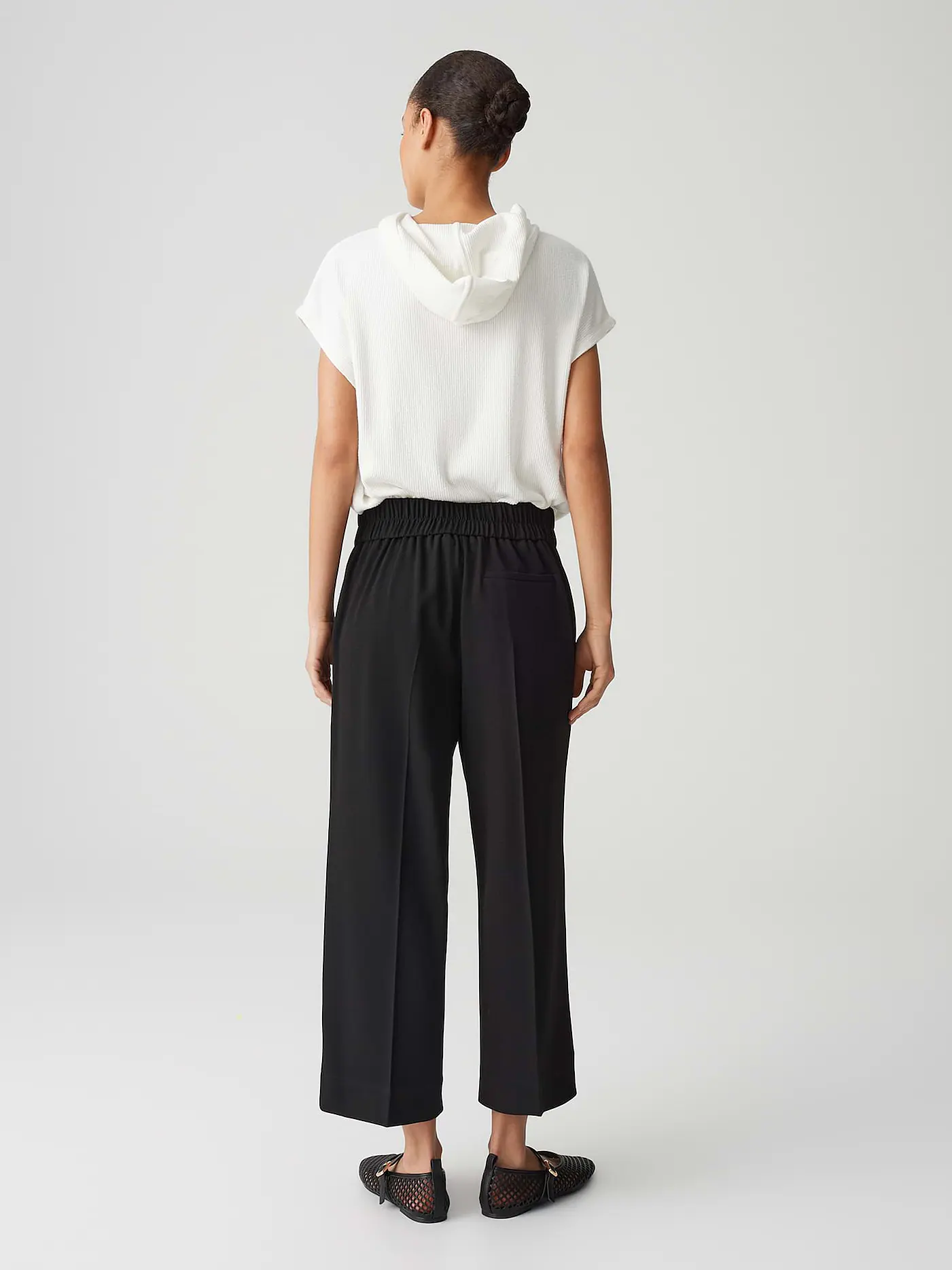 OPUS | Hose MISHA CREPE | schwarz