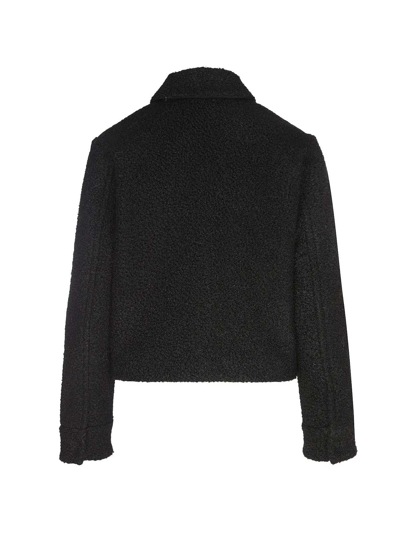 OPUS | Jacke in Felloptik HOLMA | schwarz