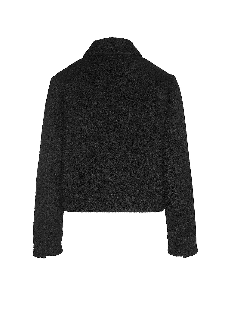 OPUS | Jacke in Felloptik HOLMA | schwarz