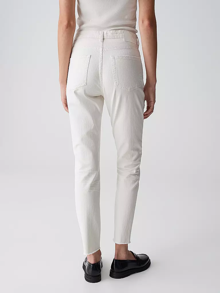 OPUS | Jeans Slim Fit 7/8 EVITA DYNAMIC | creme